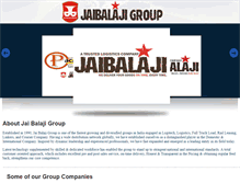 Tablet Screenshot of jaibalajigroup.org